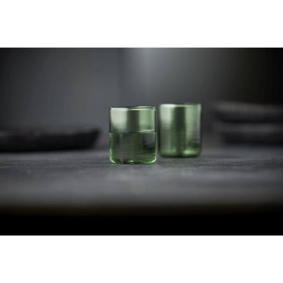 Lyngby Glas Torino Shotglas 2 stk. 6 cl, Grøn