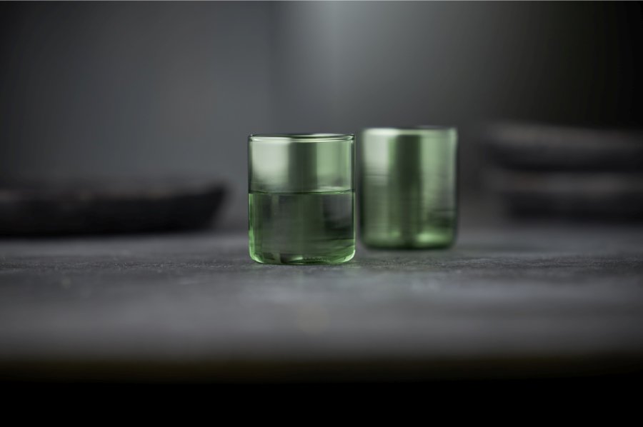 Lyngby Glas Torino Shotglas 2 stk. 6 cl, Grøn