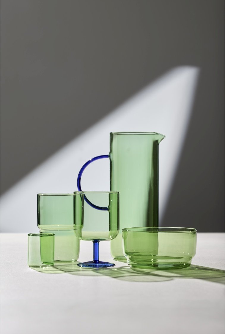 Lyngby Glas Torino Shotglas 2 stk. 6 cl, Grøn