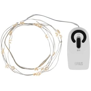 Sirius Silk Mini Flower Lichterkette 1,9 m, Silber/Klar