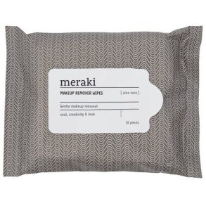 Meraki Makeup-Reinigungstcher mit Aloe Vera, Grau/Wei