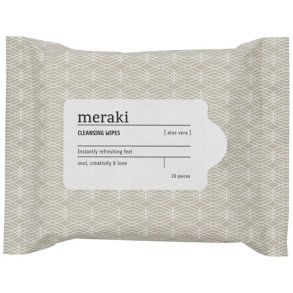 Meraki Reinigungstücher mit Aloe Vera, Braun/Weiß