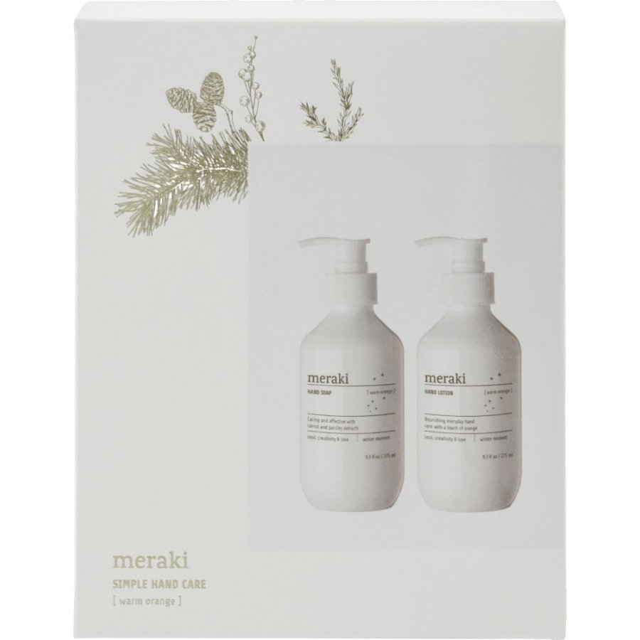 Meraki Geschenkbox mit Handseife und Handlotion 275 ml, Warm Orange