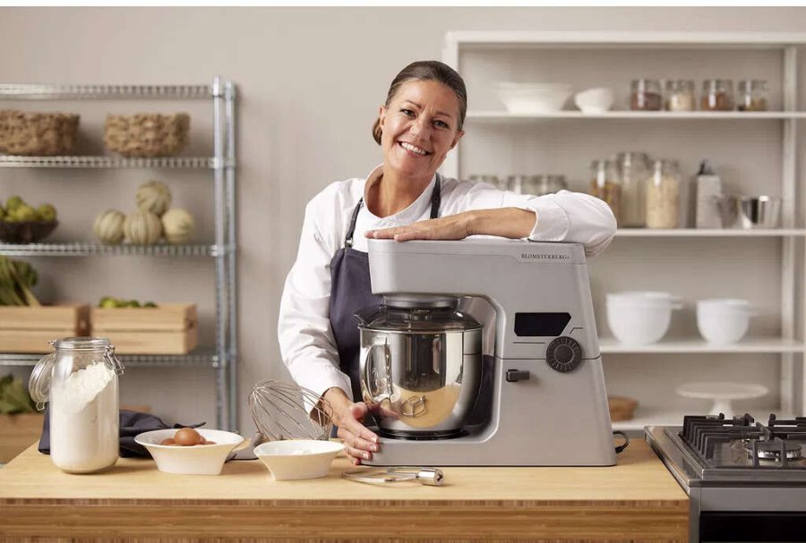 Blomsterbergs Kchenmaschine XL 800 Watt 7 L, Silber