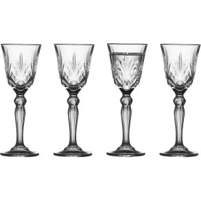 Lyngby Glas Melodia Snapseglas 4 stk. 5 cl
