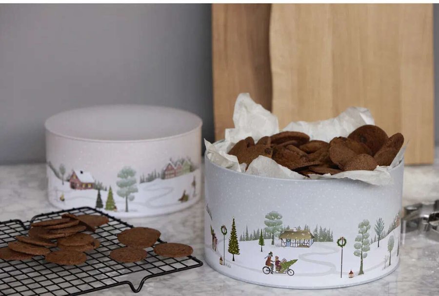 Bastian Keksdose 2er Set, Arctic Ice/Woodrose Metal