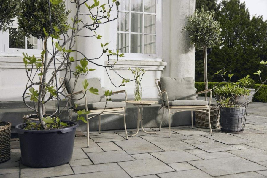 Mandalay Marguerit Loungebord �50 cm, Taupe