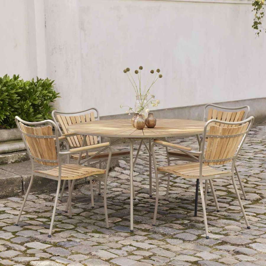 Mandalay Marguerit Havebord �120 cm, Taupe
