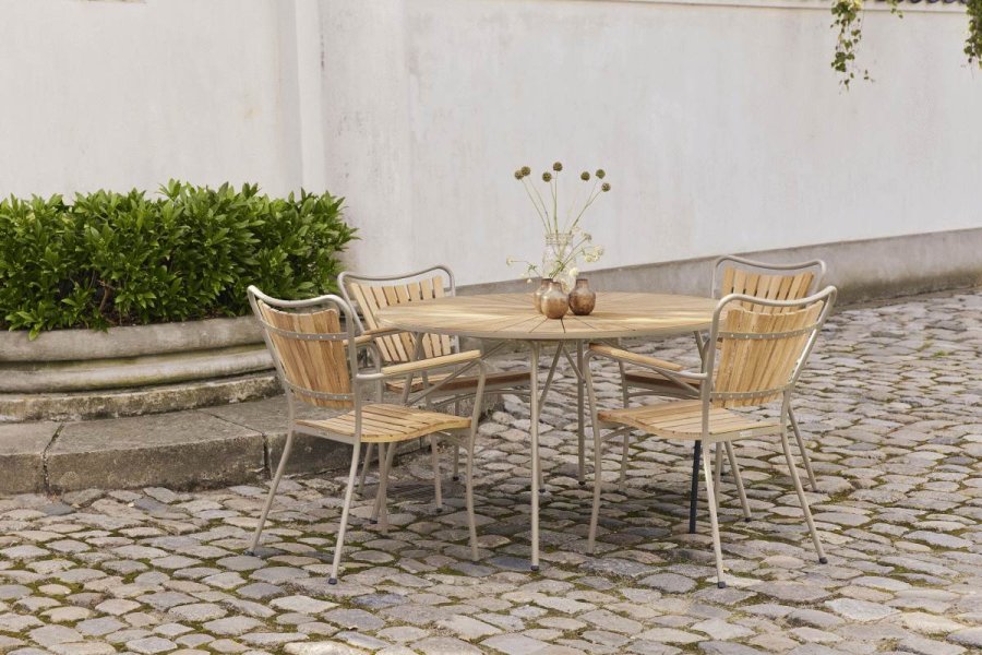 Mandalay Marguerit Havebord �120 cm, Taupe