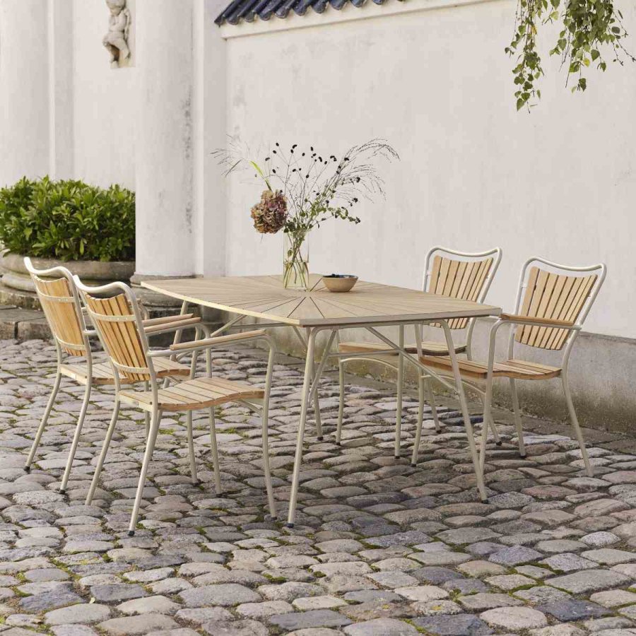 Mandalay Marguerit Havebord 144 cm, Taupe