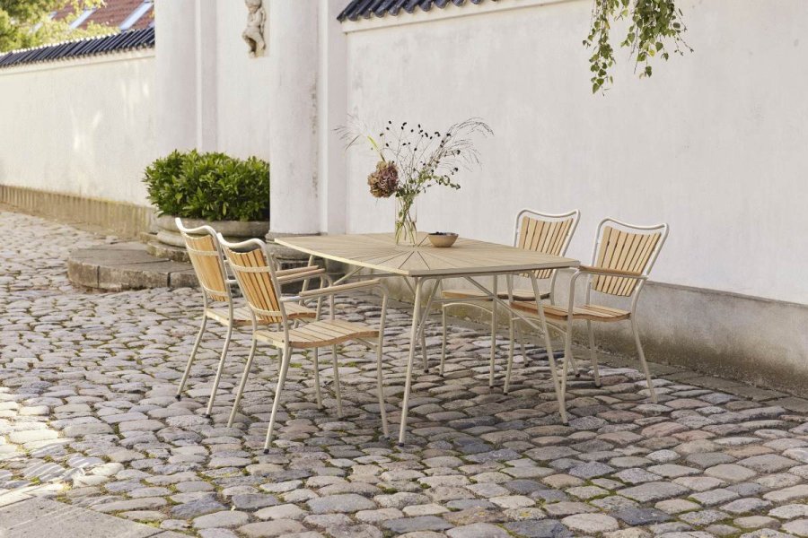 Mandalay Marguerit Havebord 144 cm, Taupe