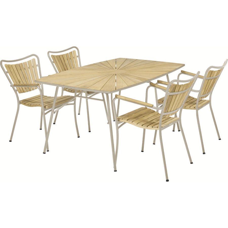 Mandalay Marguerit Havebord 144 cm, Taupe