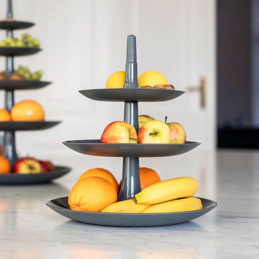 Koziol BABELL L Etagere H34 cm, Nature Ash Grey