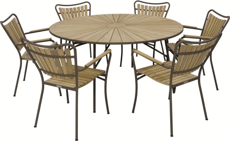 Mandalay Marguerit Havebord �140 cm, Mocca