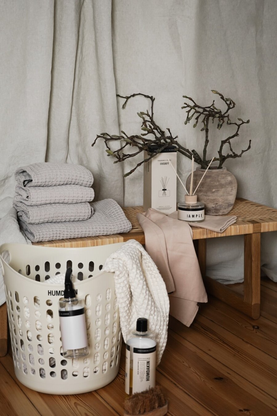 Humdakin Wschekorb H40 cm, Beige