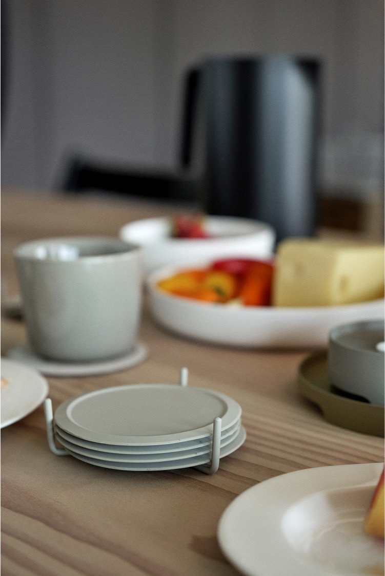 Zone Denmark Singles Glasbrikker m. Holder, Warm Grey