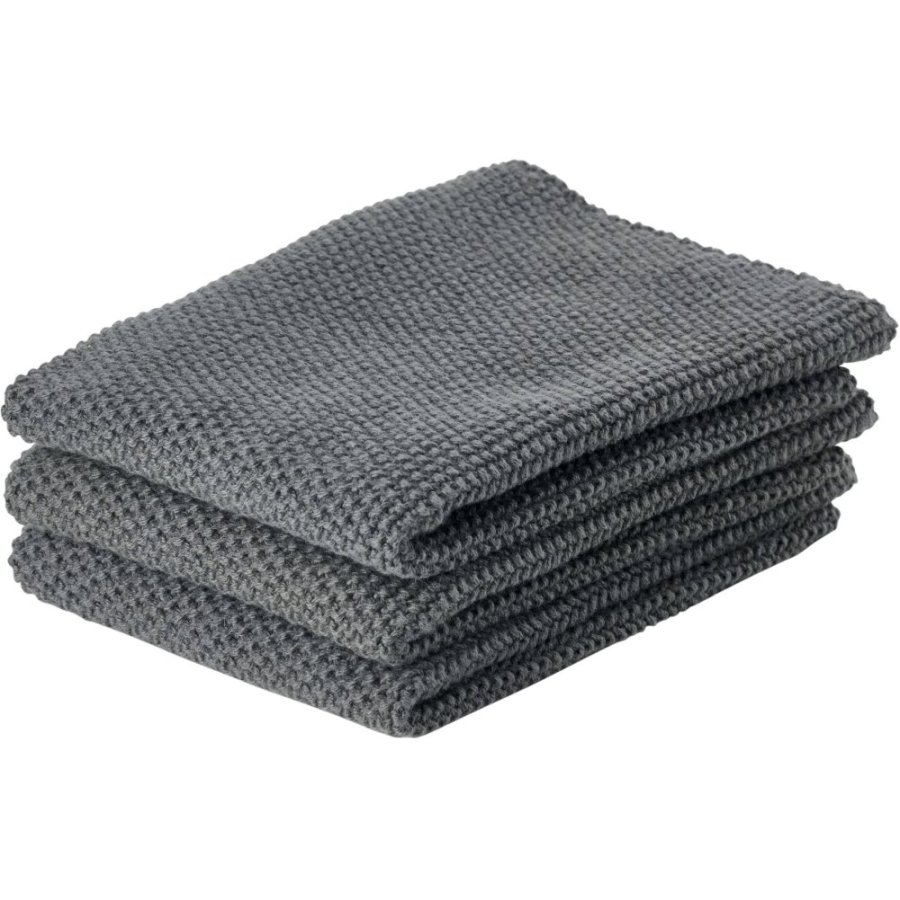 Zone Denmark Spltuch 2er Set 27x27 cm, Anthracite