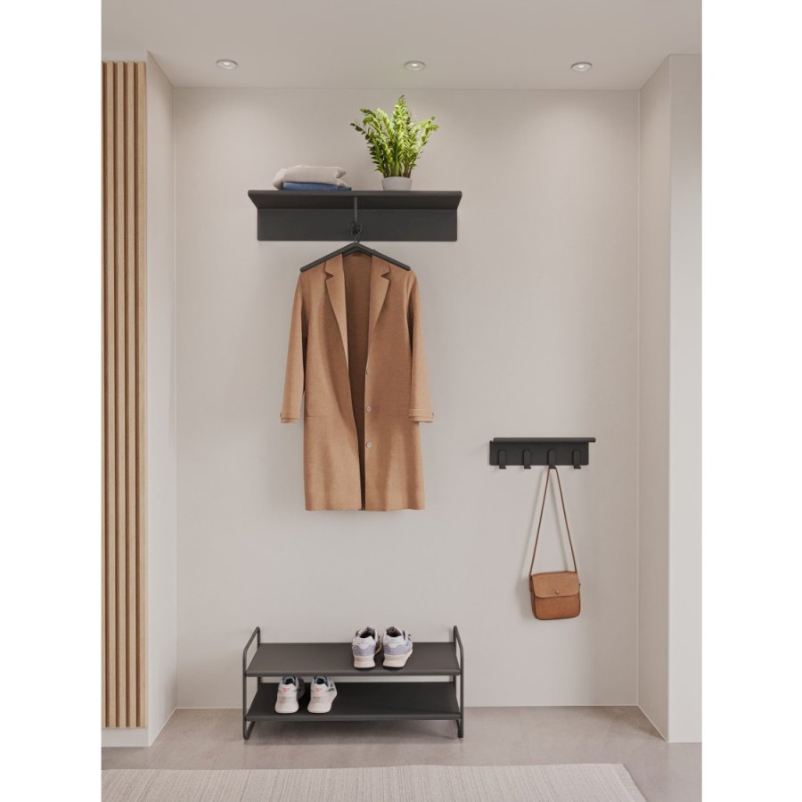 Zone Denmark A-Hallway Eingangsregal 40 cm, Schwarz
