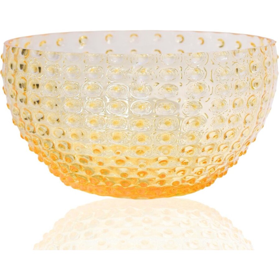 Anna von Lipa Hobnail Schale 24 cm, Zitrone