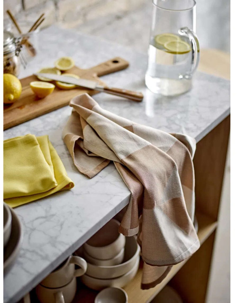 Sdahl Twist Geschirrtuch 2er Set 50x70 cm, Warm Taupe