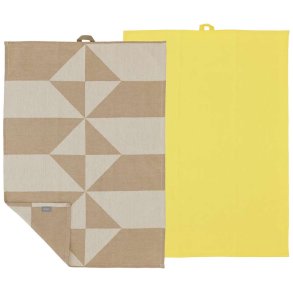 Södahl Twist Viskestykke 2 stk. 50x70 cm, Warm Taupe