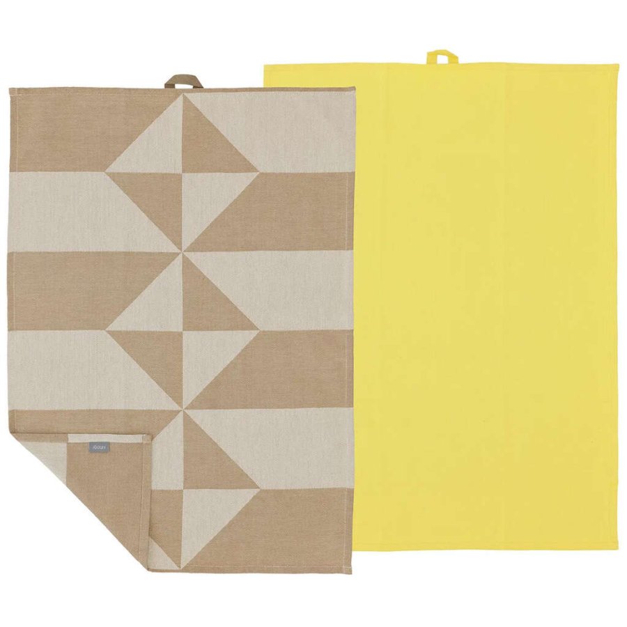 Sdahl Twist Geschirrtuch 2er Set 50x70 cm, Warm Taupe