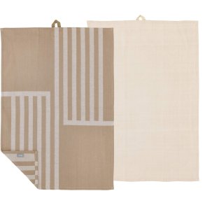 Södahl Reflection Viskestykke 2 stk. 50x70 cm, Warm Taupe