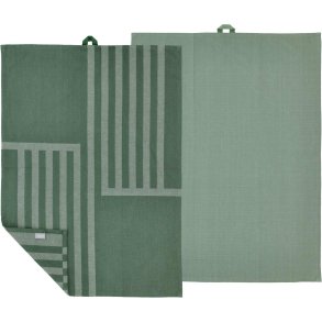 Södahl Reflection Viskestykke 2 stk. 50x70 cm, Pine Green
