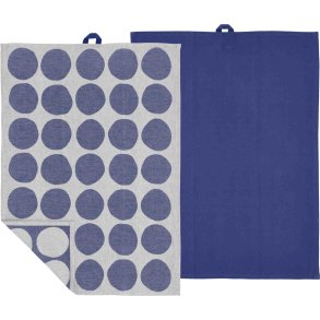Södahl Bubbles Viskestykke 2 stk. 50x70 cm, Royal Blue
