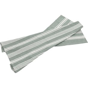 Bastian Eco Stripe Recycle Viskestykke 50x70 cm, Green Bay