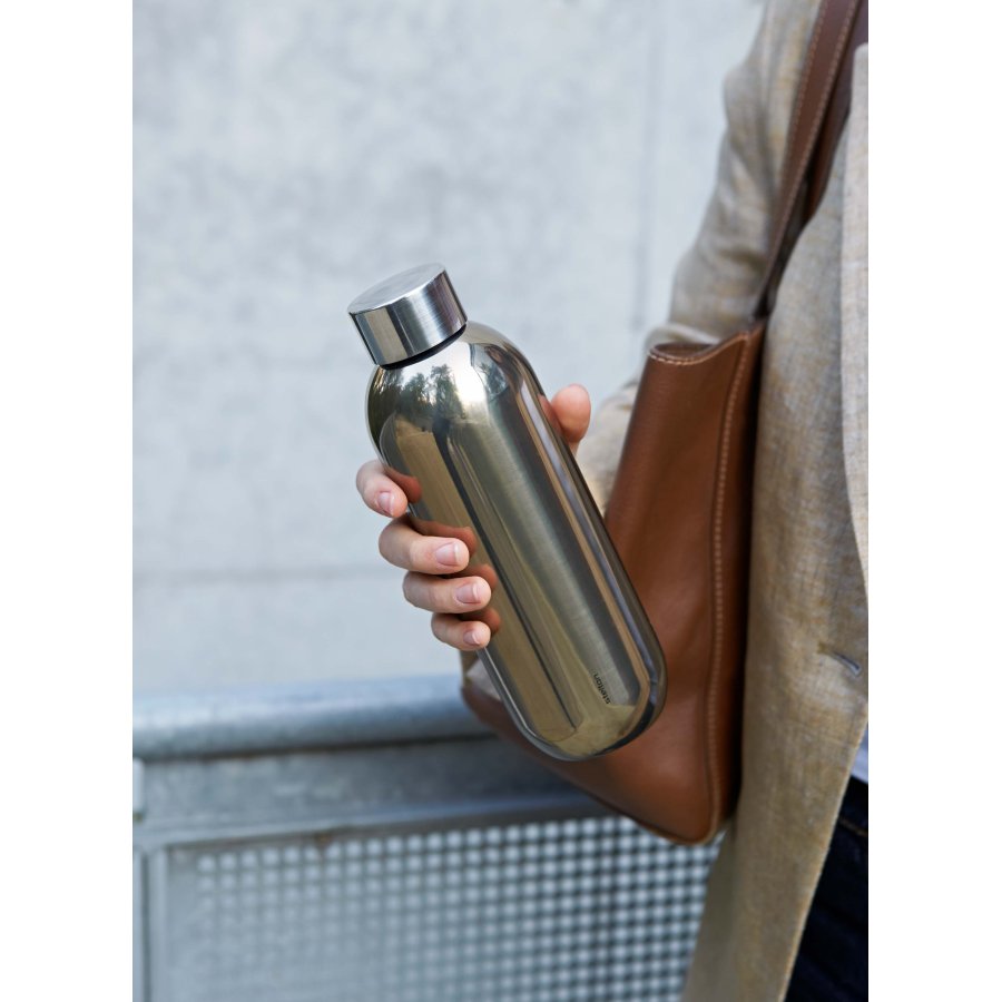 Stelton Keep Cool Thermosflasche 0,6 L, Dark Gold