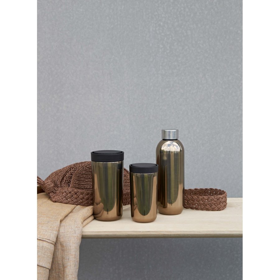 Stelton Click To Go Kop 0,2 L, Dark Gold