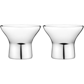 Georg Jensen Alfredo Eierbecher 2er Set, Blankstahl