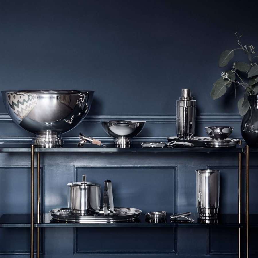 Georg Jensen Manhattan Ausgieer, Stahl glnzend