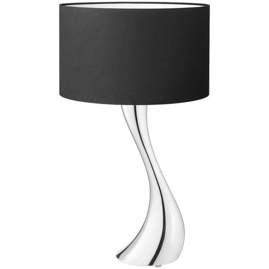 Georg Jensen Cobra Tischleuchte H46 cm, Stahl glnzend/Schwarz