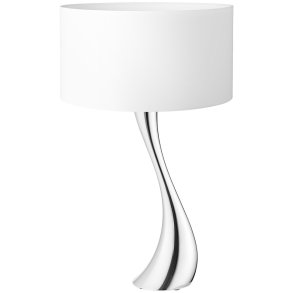 Georg Jensen Cobra Tischlampe 56 cm, Blankstahl/Wei