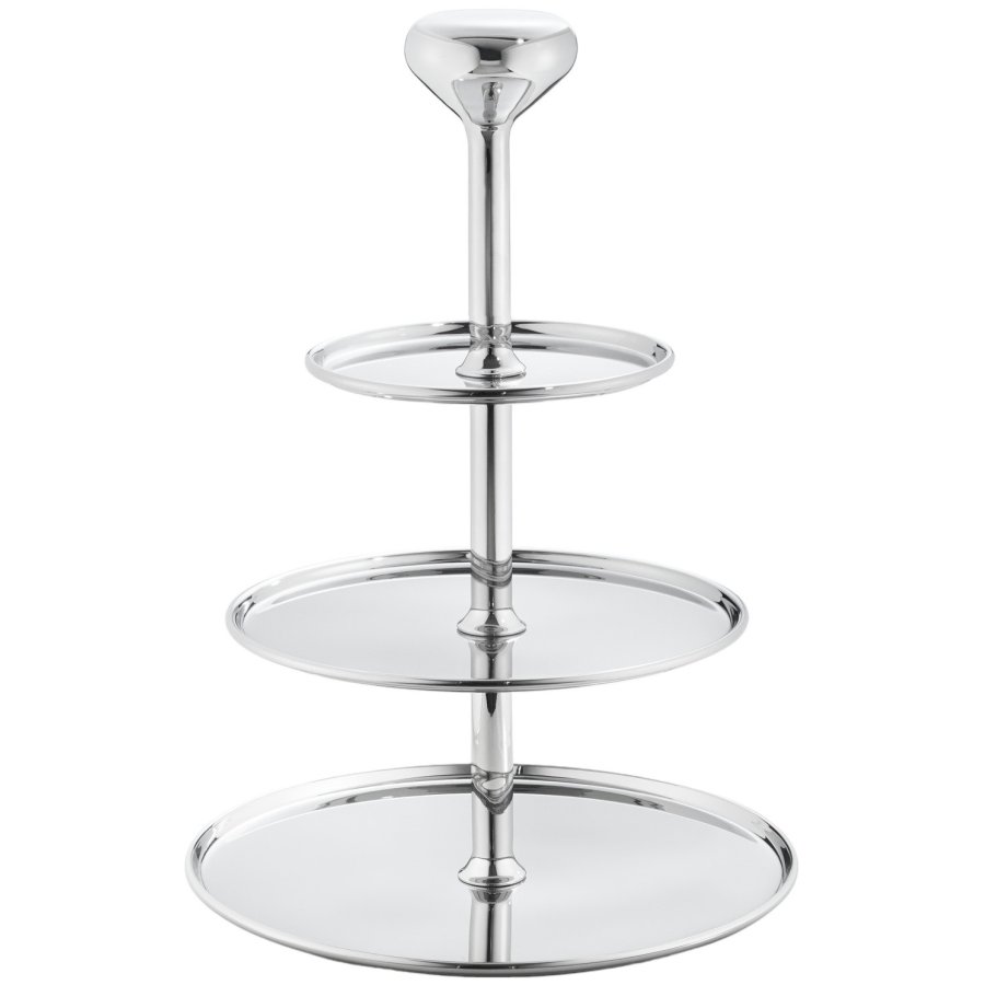 Georg Jensen Alfredo Etagere, Stahl glnzend