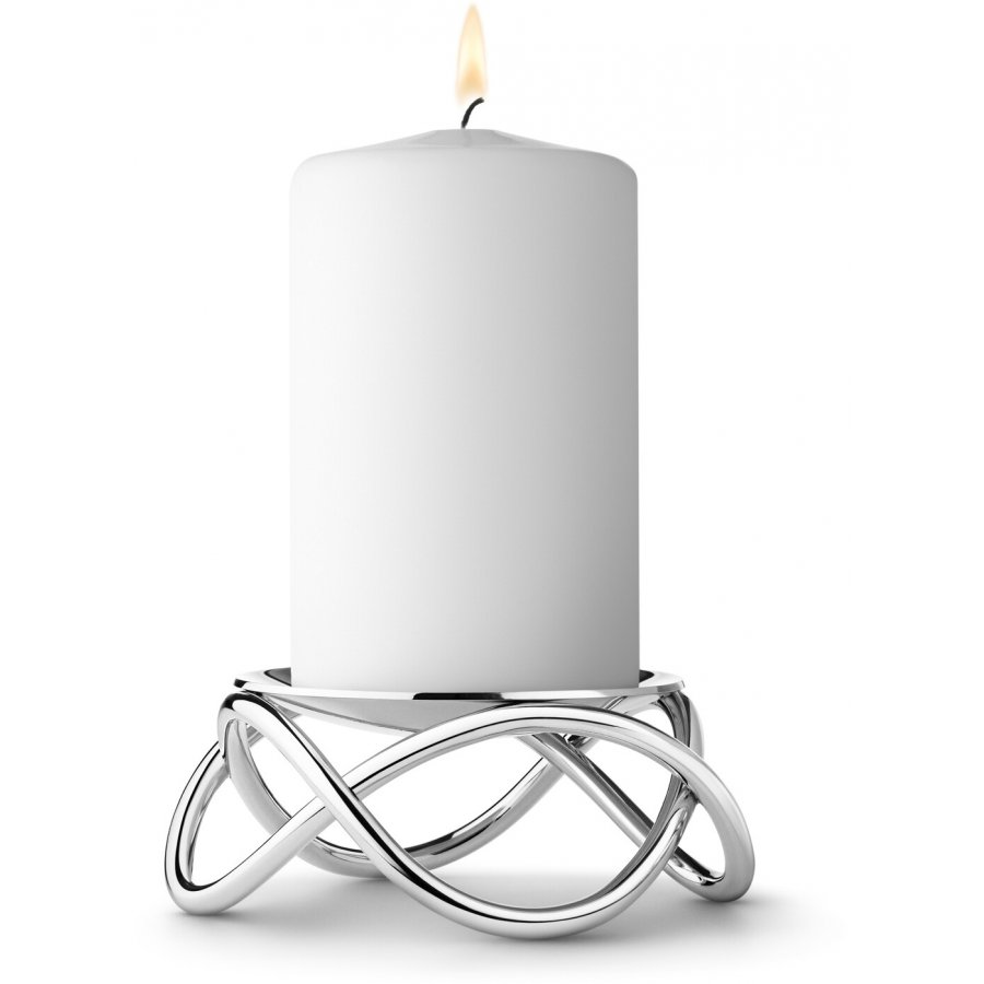 Georg Jensen Glow Lysestage 10,4 cm, Mat stl