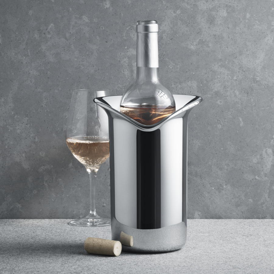 Georg Jensen Wine & Bar Weinkühler 22 cm, Stahl glänzend