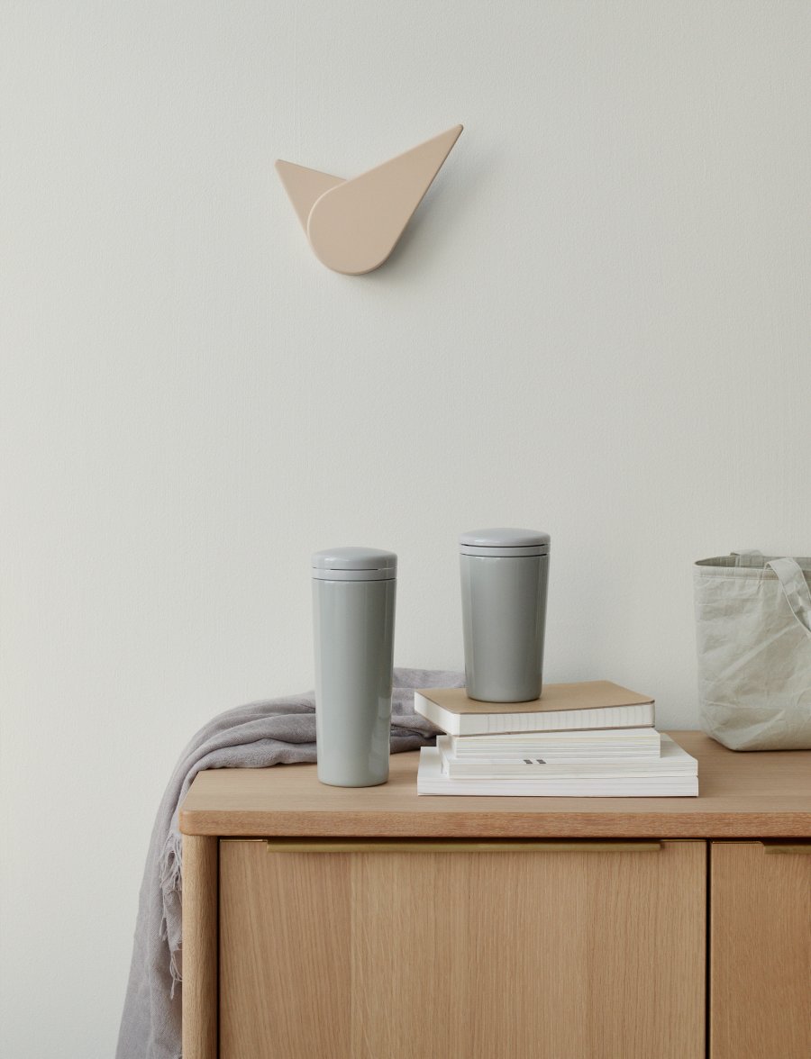 Stelton Birdie Wanduhr, Powder