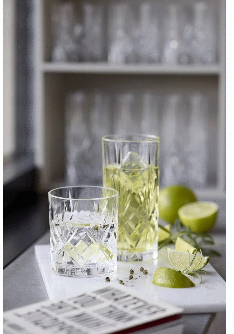 Lyngby Glas Melodia Whiskey und Highballglser 8er Set