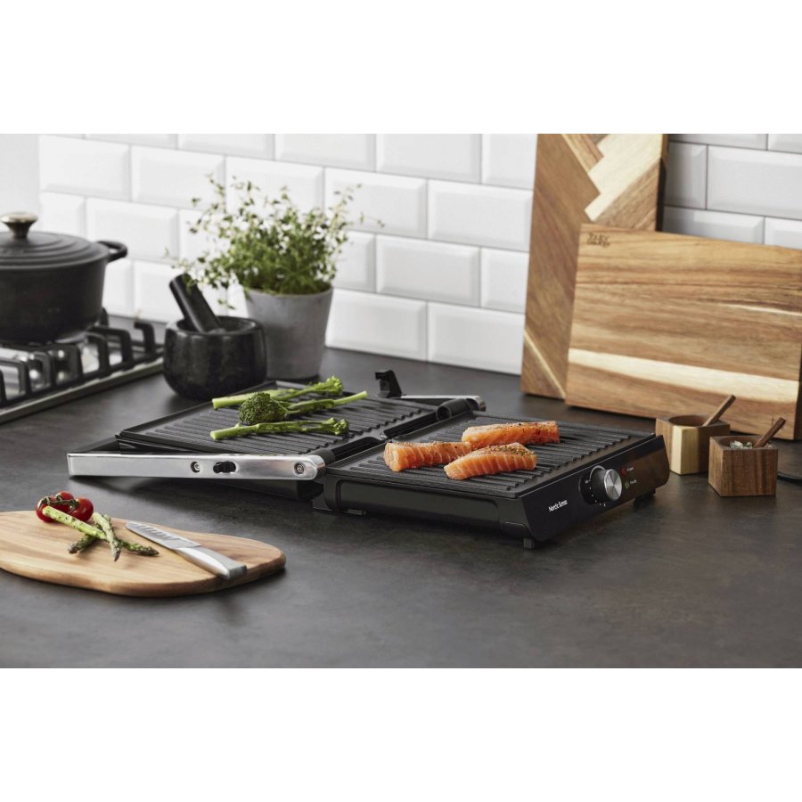 Nordic Sense Panini-/Tischgrill, Schwarz