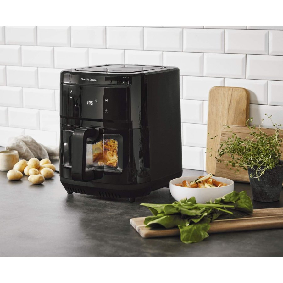Nordic Sense Airfryer 9 L, Sort
