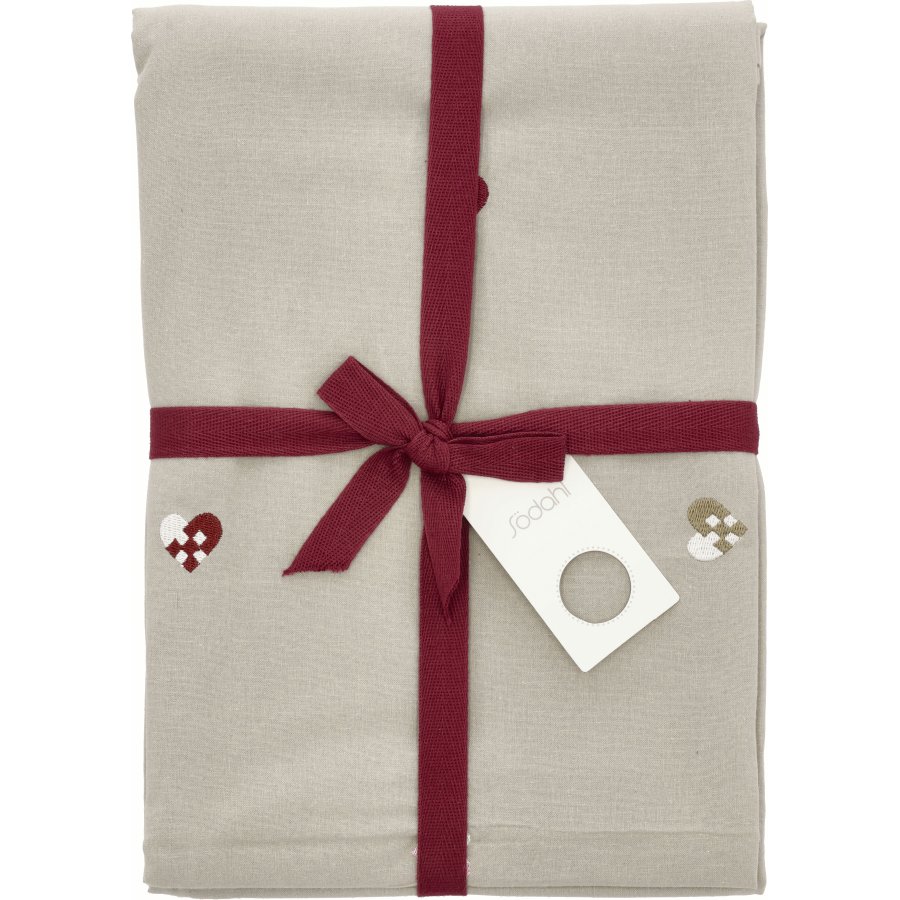 Sdahl Christmas Hearts Embroidery Weihnachtstischdecke 140x320 cm, Rose