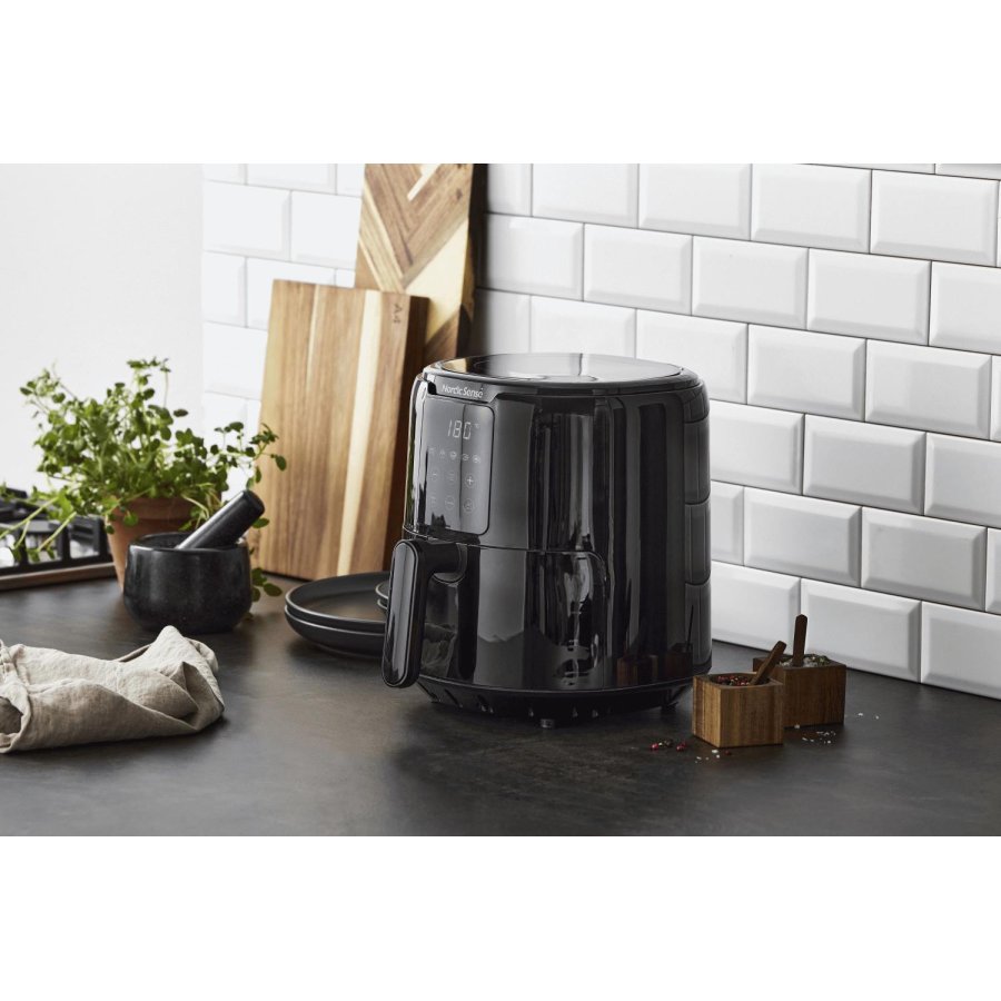 Nordic Sense Heiluftfritteuse 4,2 L, Schwarz
