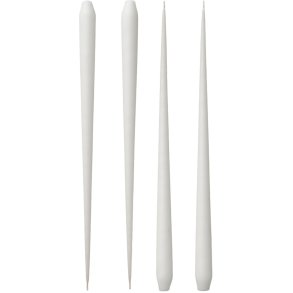 STOFF Nagel Ester & Erik Dnne Stabkerze 4er Set 36 cm, Wei