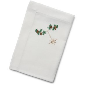 Langkilde & Sn Juleserviet 50x50 cm, Guldstjerne