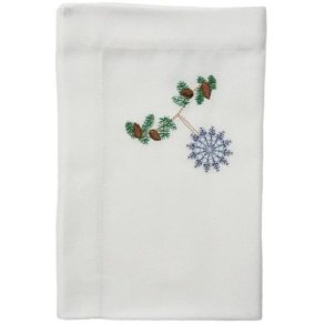 Langkilde & S�n Juleserviet 50x50 cm, Bl� Iskrystal