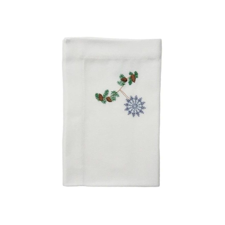 Langkilde & S�n Weihnachtsserviette 50x50 cm, Blauer Eiskristall