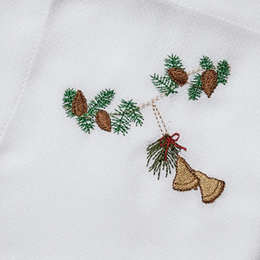 Langkilde & S�n WeihnachtsServiette 50x50 cm, Weihnachtsglocken